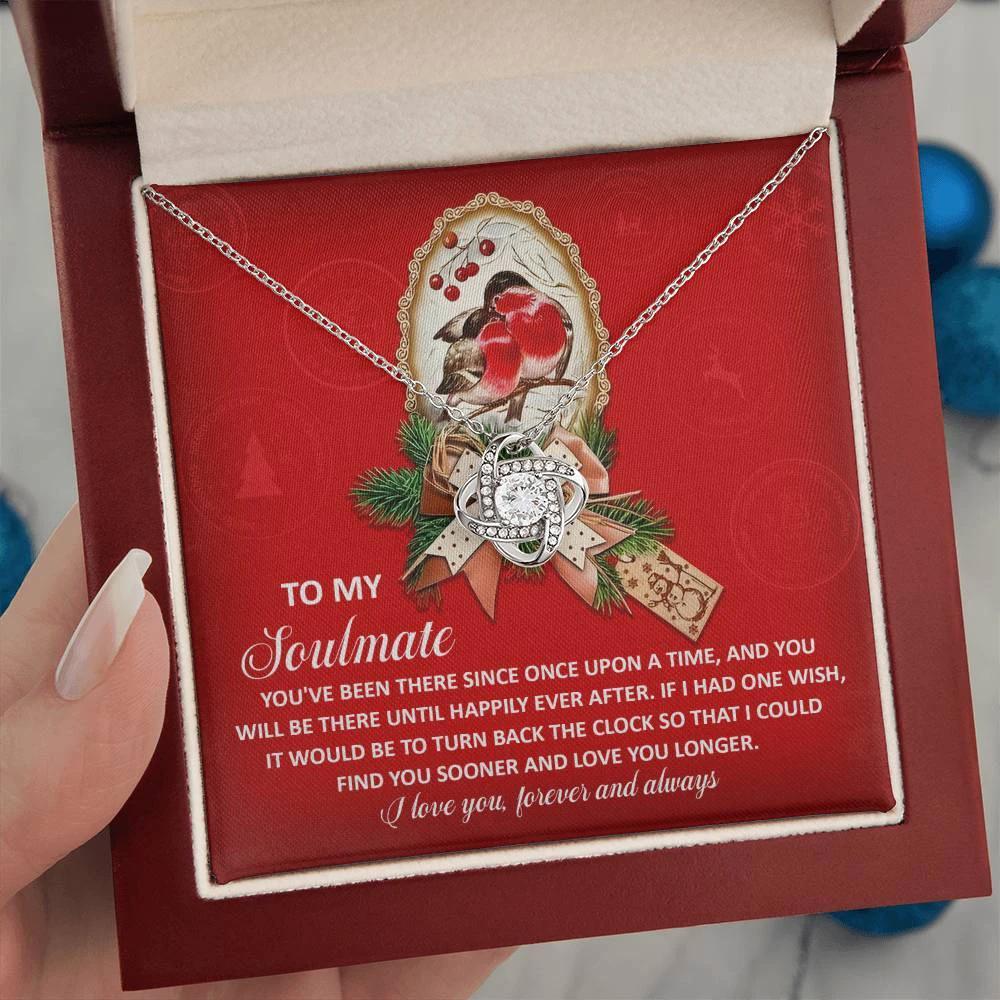 Gift for Soulmate - Once Upon - Love Knot Pendant Necklace