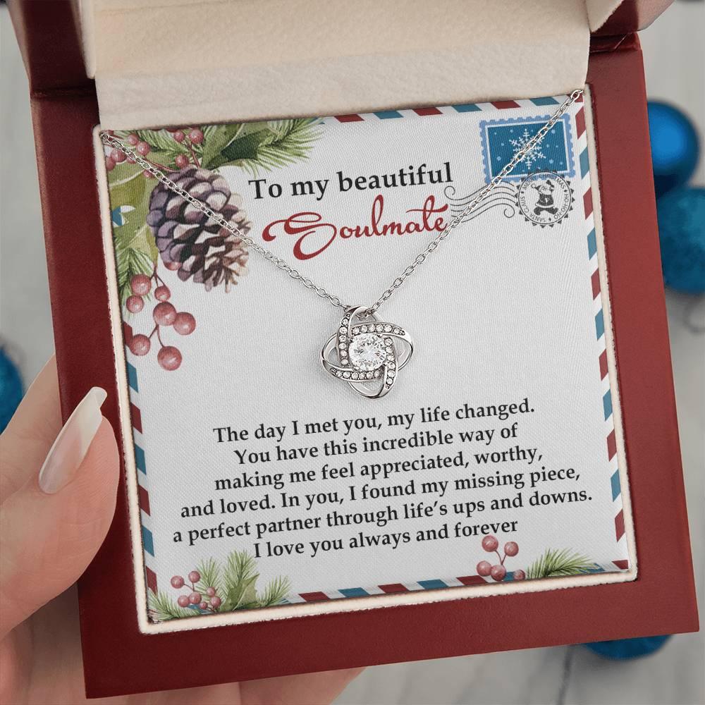 Gift for Soulmate - Perfect Partner - Love Knot Pendant Necklace - Mallard Moon Gift Shop