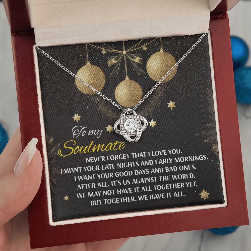 Gift for Soulmate - Have It All - Love Knot Pendant Necklace - Mallard Moon Gift Shop