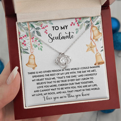 Gift for Soulmate - Be With You - Love Knot Pendant Necklace - Mallard Moon Gift Shop