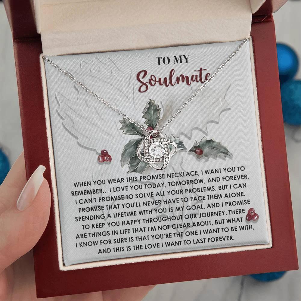 Gift for Soulmate - To Be With You - Love Knot Pendant Necklace