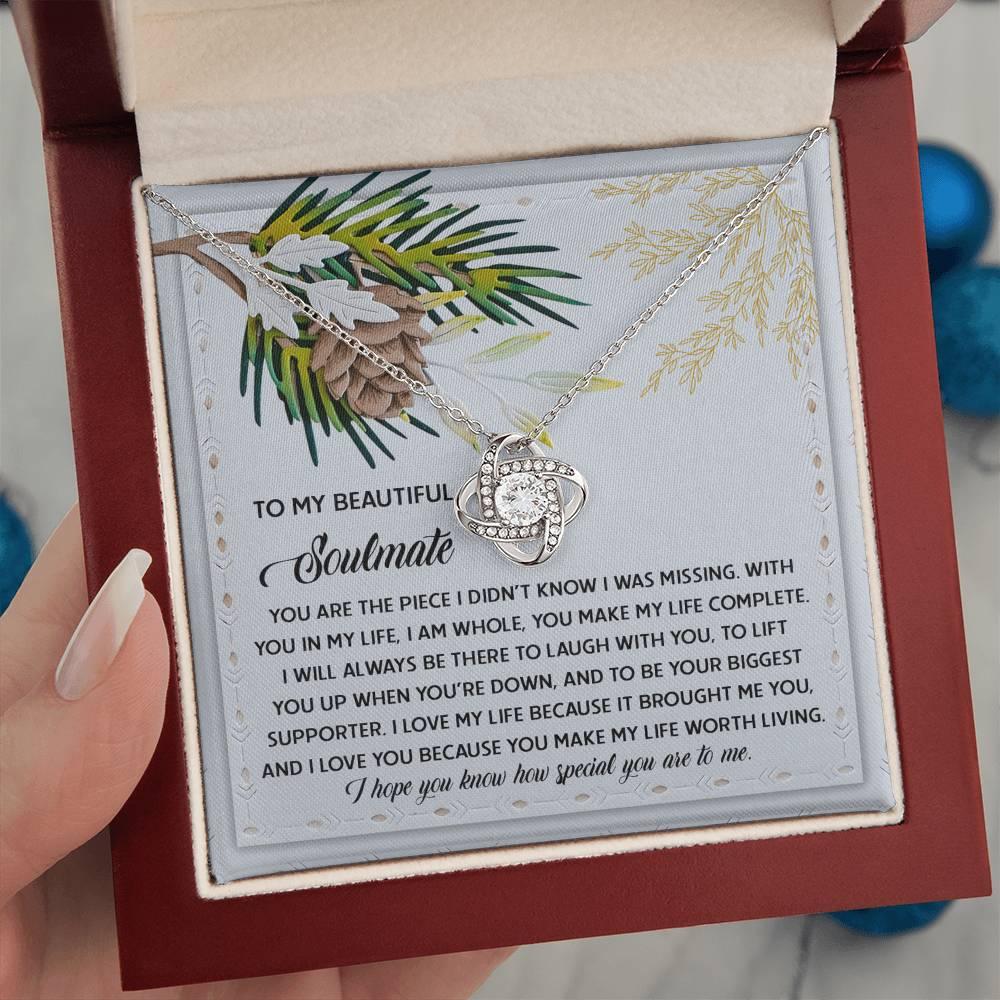 Gift for Soulmate - Biggest Supporter - Love Knot Pendant Necklace - Mallard Moon Gift Shop