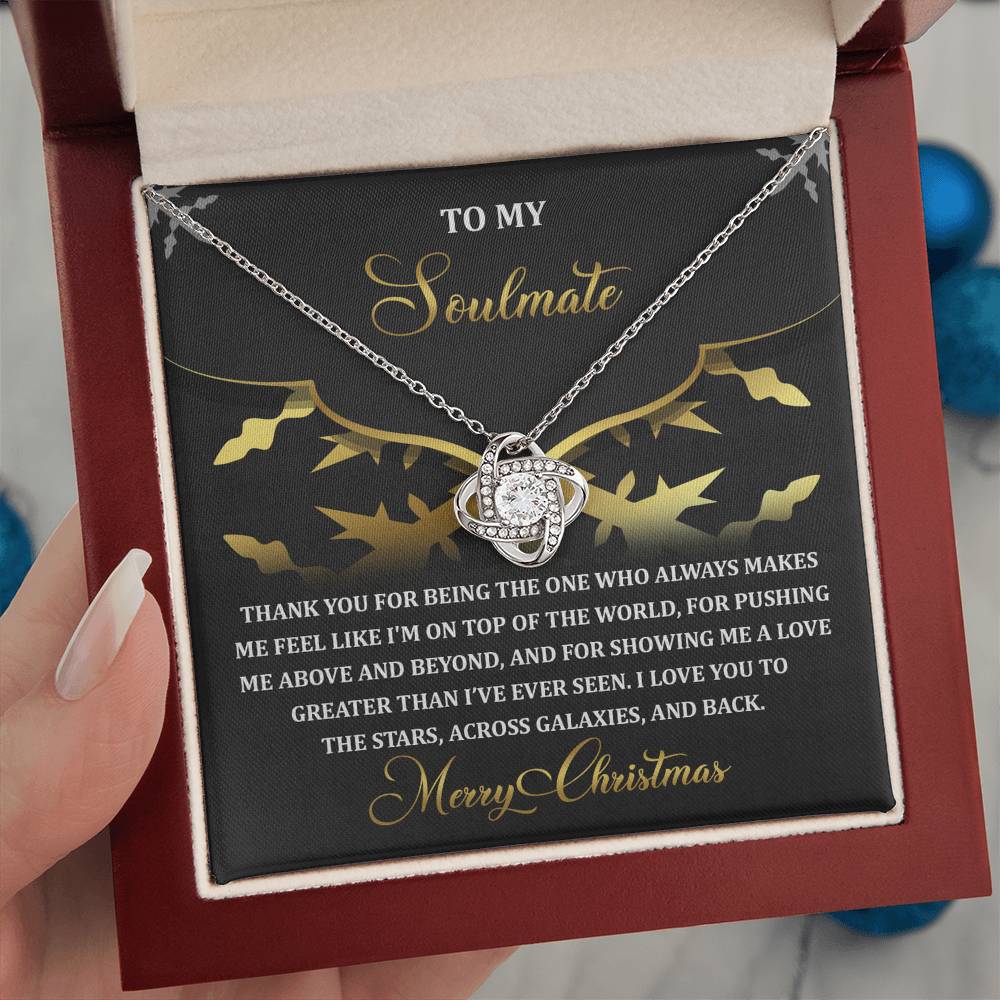 Gift for Soulmate - A Love - Love Knot Pendant Necklace - Mallard Moon Gift Shop