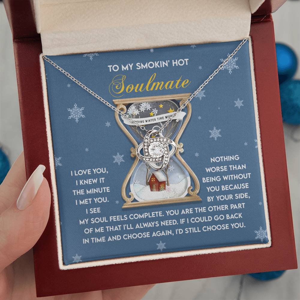 Gift for Soulmate - Feels Complete - Love Knot Pendant Necklace - Mallard Moon Gift Shop