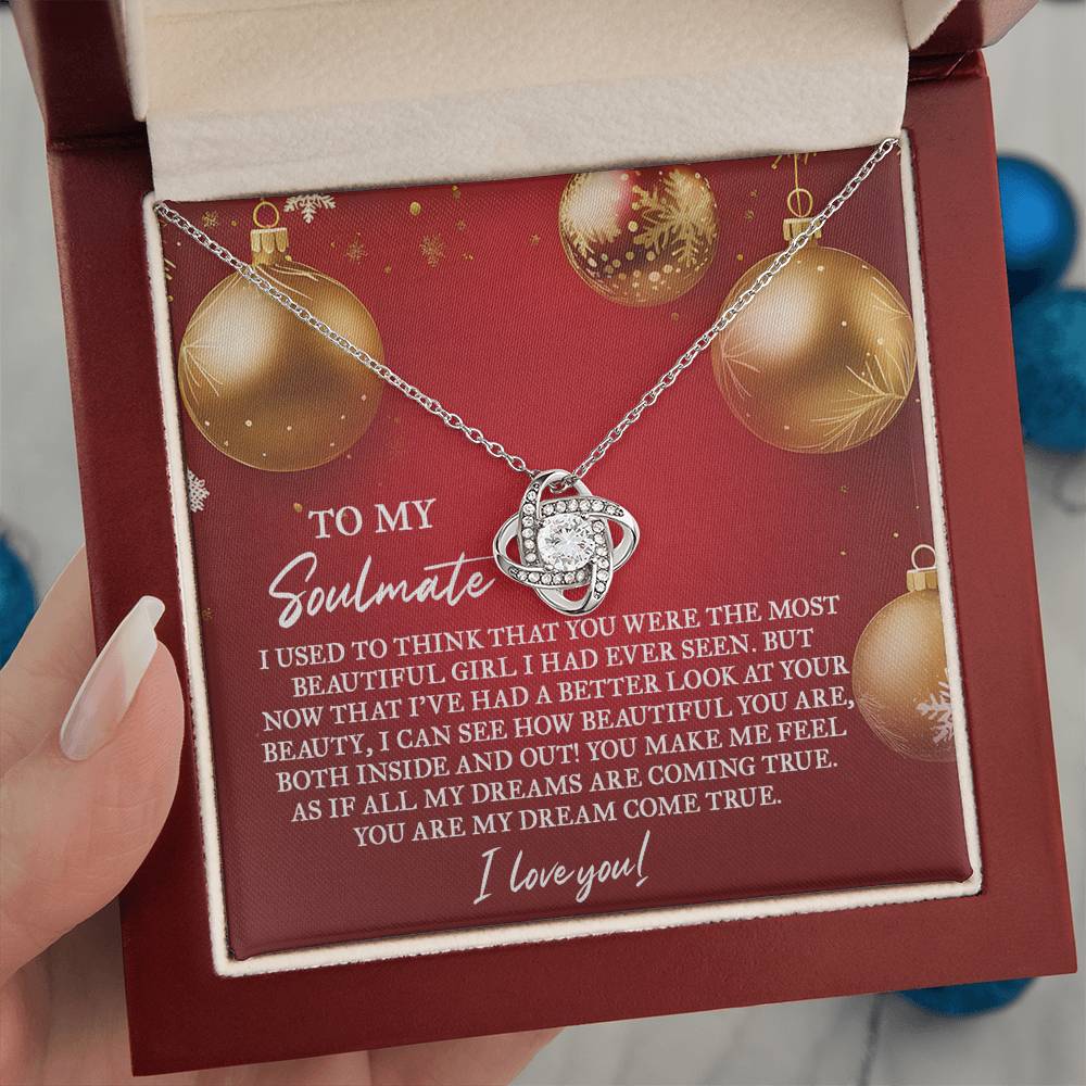 Gift for Soulmate - Your Beauty - Love Knot Pendant Necklace - Mallard Moon Gift Shop