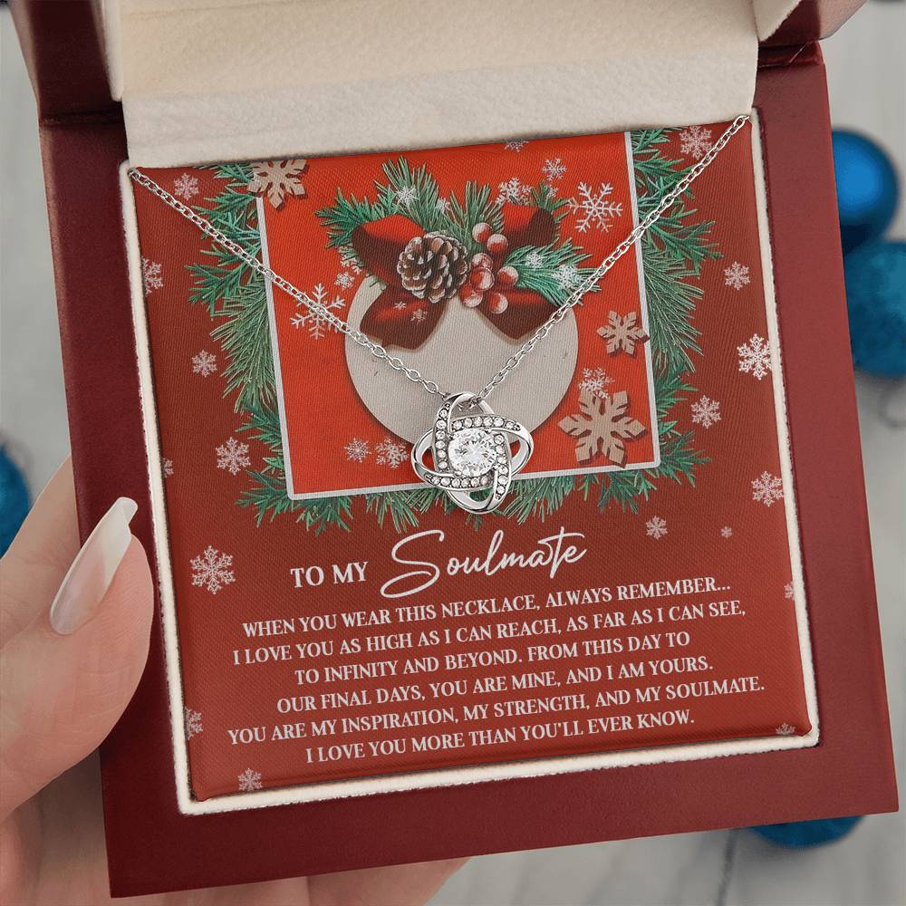 Gift for Soulmate - I Am Yours - Love Knot Pendant Necklace - Mallard Moon Gift Shop