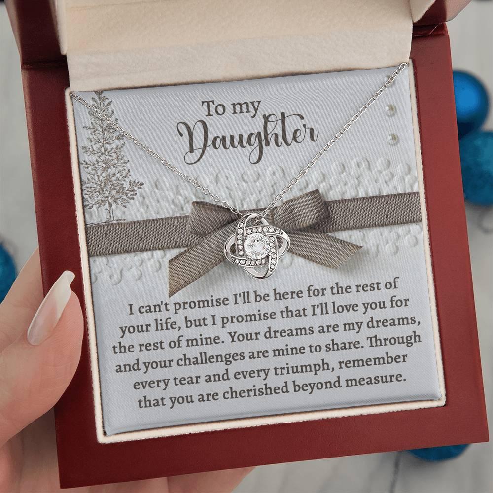 Gift for Daughter - Mine To Share - Love Knot Pendant Necklace - Mallard Moon Gift Shop