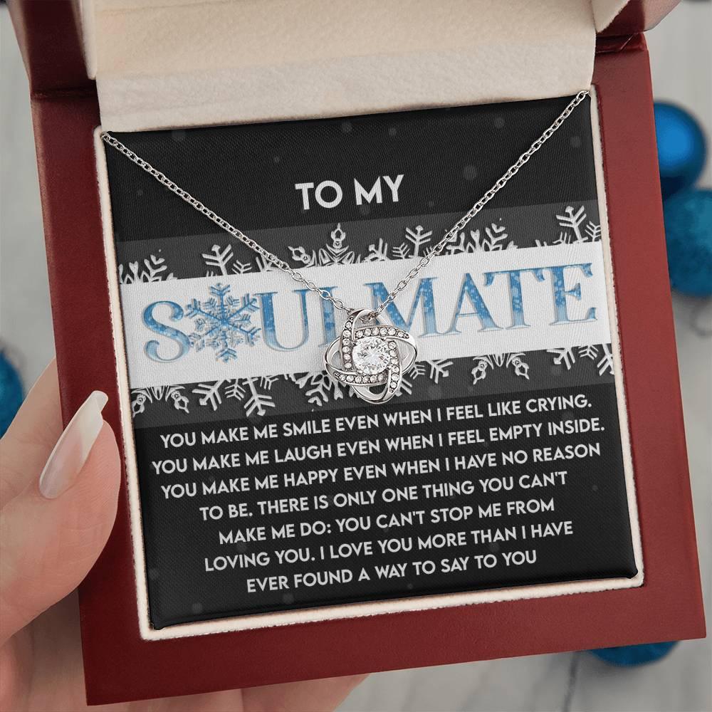 Gift for Soulmate - Loving You - Love Knot Pendant Necklace - Mallard Moon Gift Shop