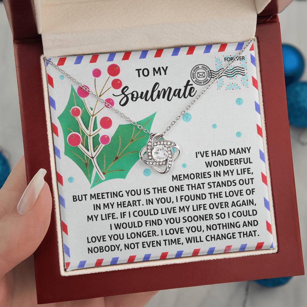 Gift for Soulmate - Love You Longer - Love Knot Pendant Necklace - Mallard Moon Gift Shop