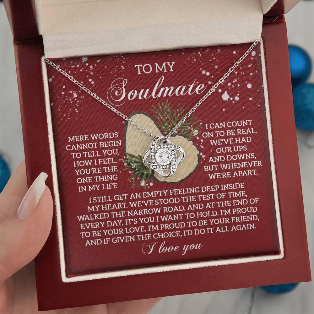 Gift for Soulmate - Test Of Time - Love Knot Pendant Necklace - Mallard Moon Gift Shop