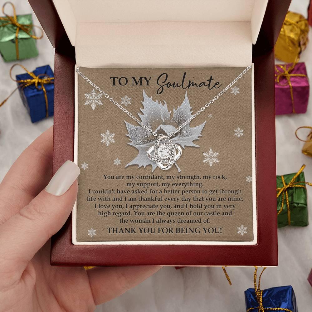 Gift for Soulmate - Our Castle - Love Knot Pendant Necklace - Mallard Moon Gift Shop