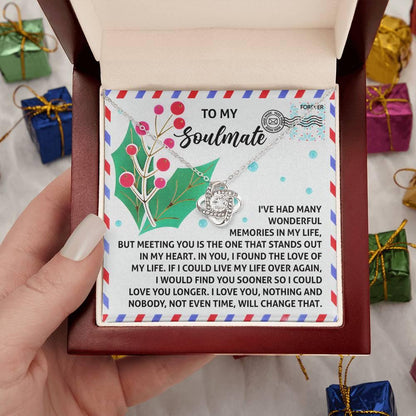 Gift for Soulmate - Love You Longer - Love Knot Pendant Necklace - Mallard Moon Gift Shop