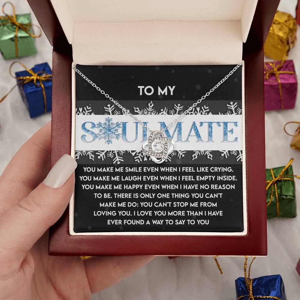 Gift for Soulmate - Loving You - Love Knot Pendant Necklace - Mallard Moon Gift Shop