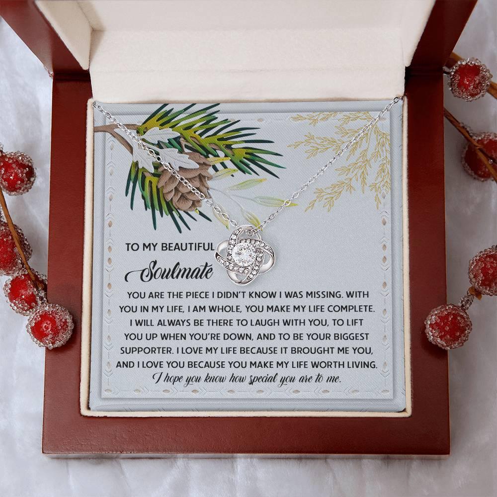 Gift for Soulmate - Biggest Supporter - Love Knot Pendant Necklace - Mallard Moon Gift Shop