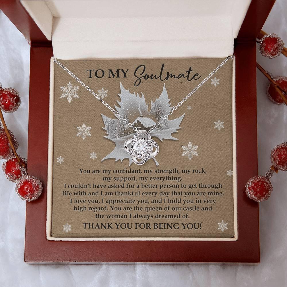 Gift for Soulmate - Our Castle - Love Knot Pendant Necklace - Mallard Moon Gift Shop