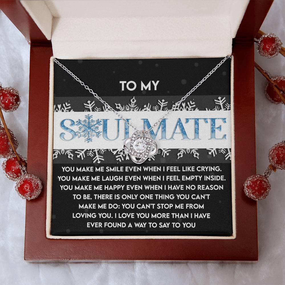 Gift for Soulmate - Loving You - Love Knot Pendant Necklace - Mallard Moon Gift Shop