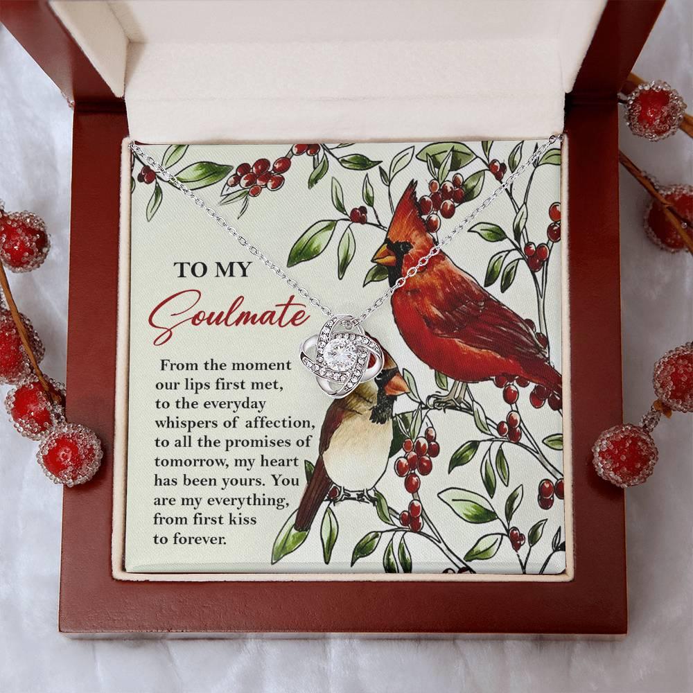 Gift for Soulmate - First Kiss - Love Knot Pendant Necklace - Mallard Moon Gift Shop