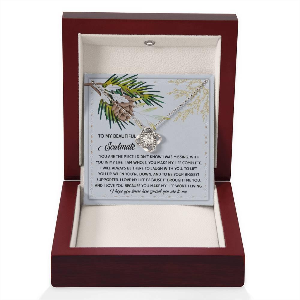 Gift for Soulmate - Biggest Supporter - Love Knot Pendant Necklace - Mallard Moon Gift Shop