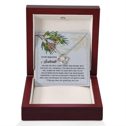Gift for Soulmate - Biggest Supporter - Love Knot Pendant Necklace - Mallard Moon Gift Shop
