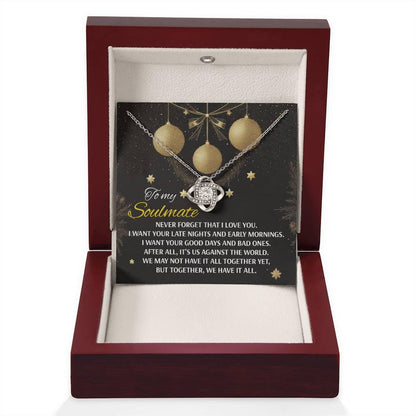 Gift for Soulmate - Have It All - Love Knot Pendant Necklace - Mallard Moon Gift Shop