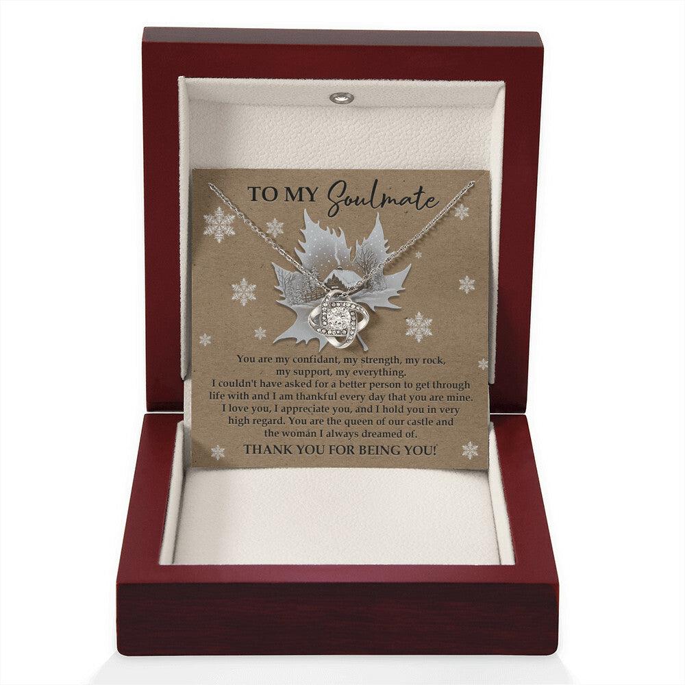 Gift for Soulmate - Our Castle - Love Knot Pendant Necklace - Mallard Moon Gift Shop