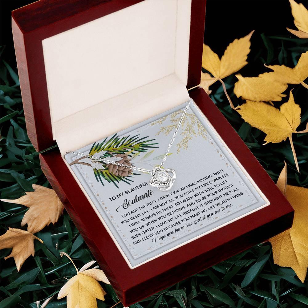 Gift for Soulmate - Biggest Supporter - Love Knot Pendant Necklace - Mallard Moon Gift Shop