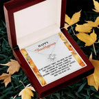 Thanksgiving Gift for Her – “Guided Me Through” Necklace with Message Card | Gratitude Jewelry for Mom, Sister, or Best Friend