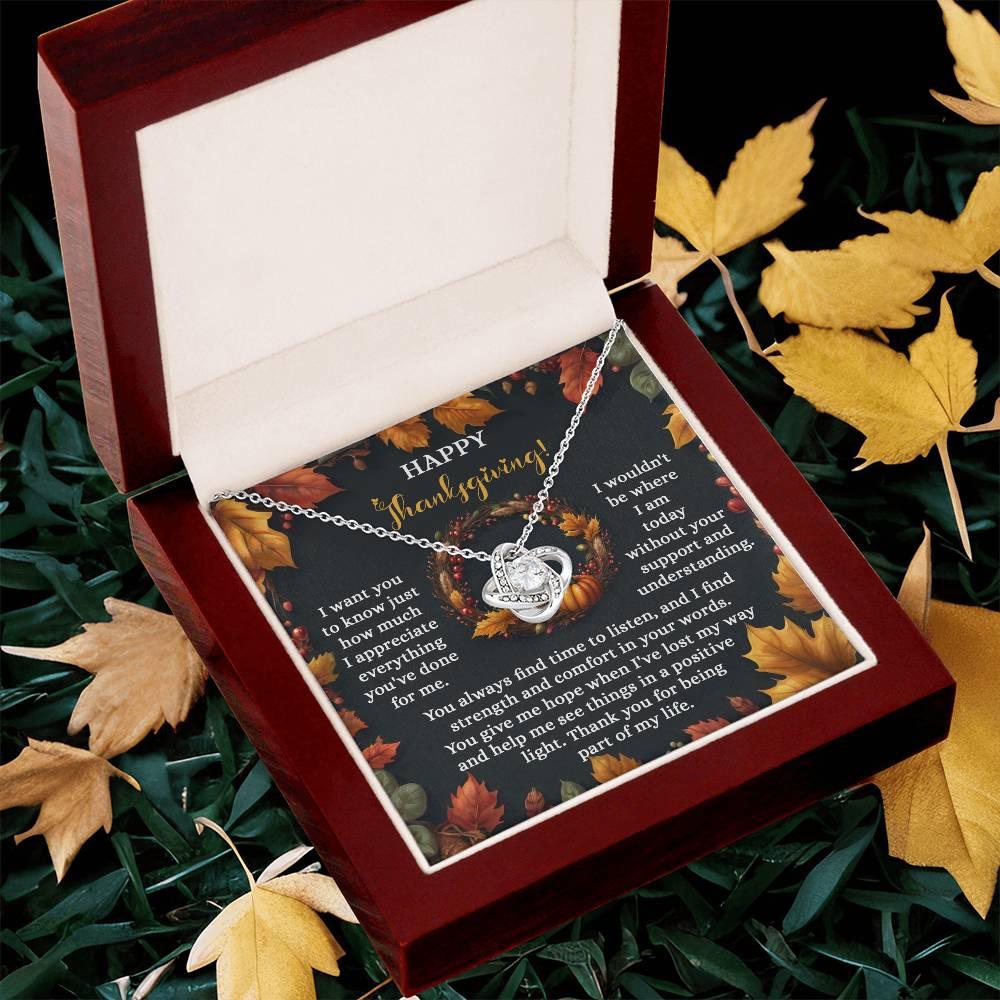 Gift for Thanksgiving - Lost My Way - Love Knot Pendant Necklace - Mallard Moon Gift Shop