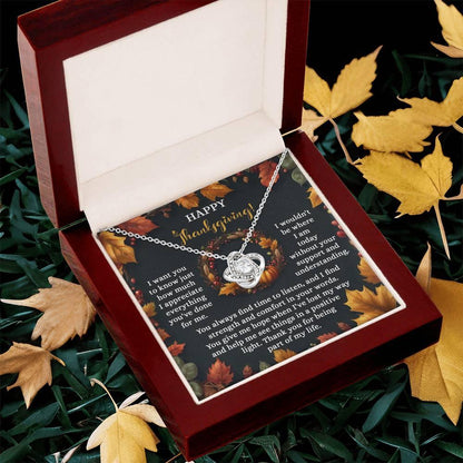 Gift for Thanksgiving - Lost My Way - Love Knot Pendant Necklace - Mallard Moon Gift Shop
