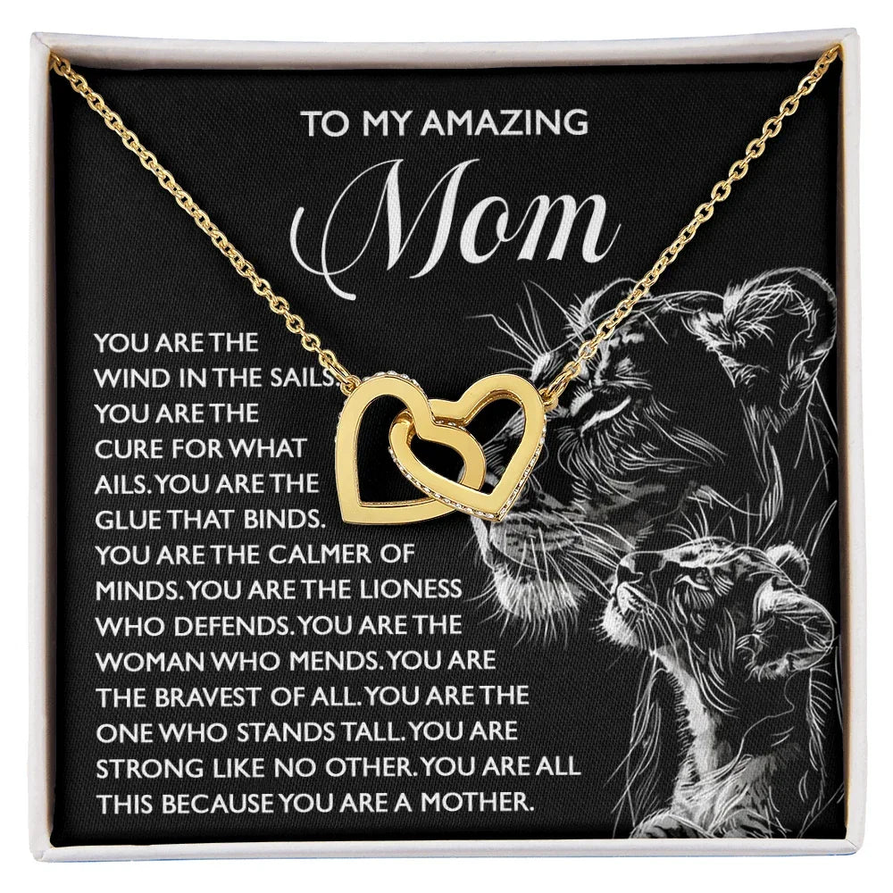 To My Amazing Mom – You Are the Wind in the Sails – Bold and Beautiful Tribute Mother's Day Birthday Necklace Gift