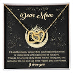 To My Mom You are the Sun Interlocking Hearts Necklace
