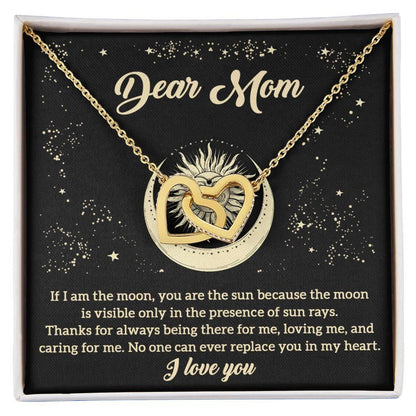 To My Mom You are the Sun Interlocking Hearts Necklace - Mallard Moon Gift Shop