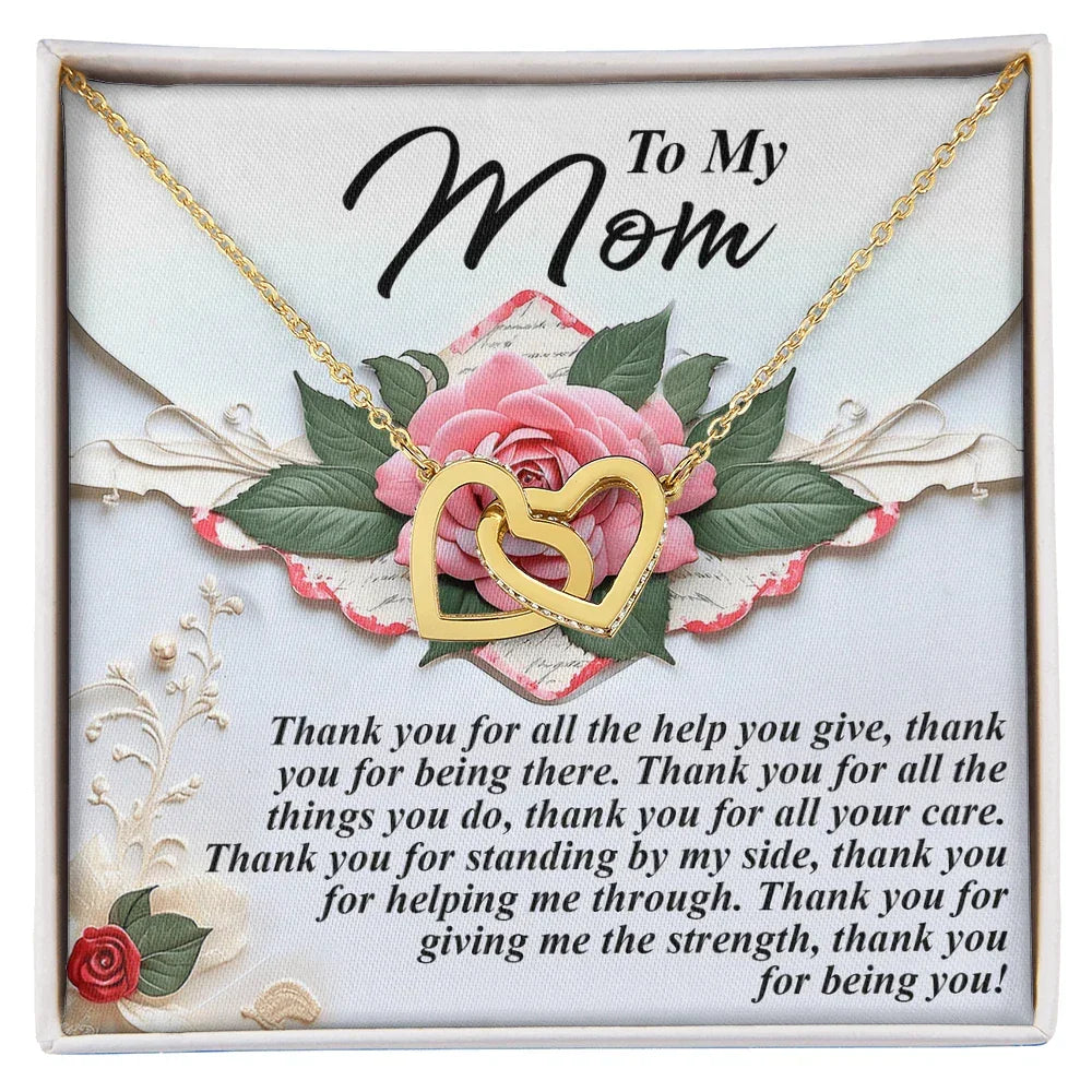 To My Mom – Thank You for Being You – Heartfelt Gratitude Necklace Gift