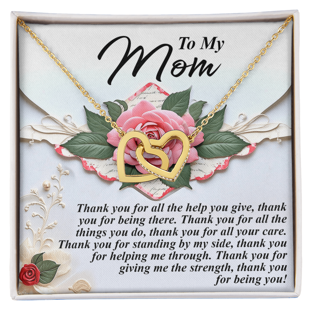 To My Mom – Thank You for Being You – Heartfelt Gratitude Necklace Gift - Mallard Moon Gift Shop