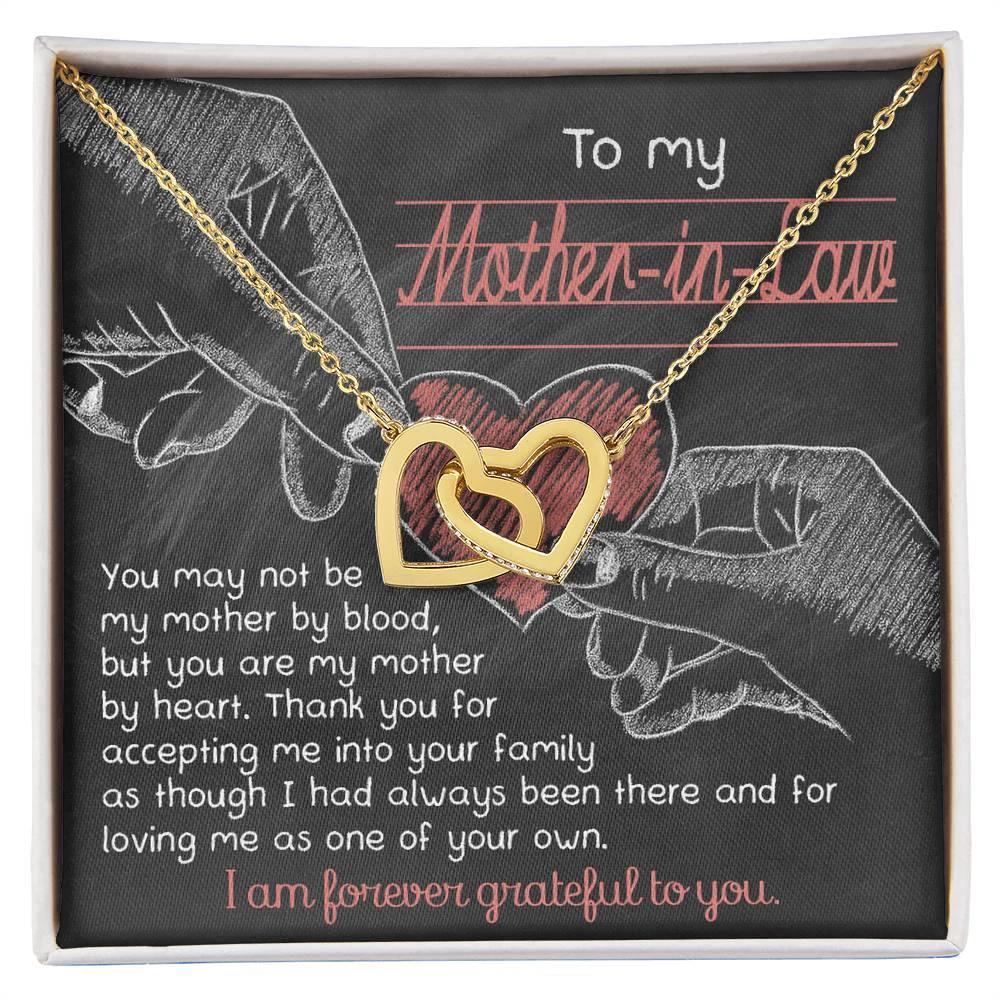 To My Mother-in-Law You are my Mother by Heart Pendant Necklace