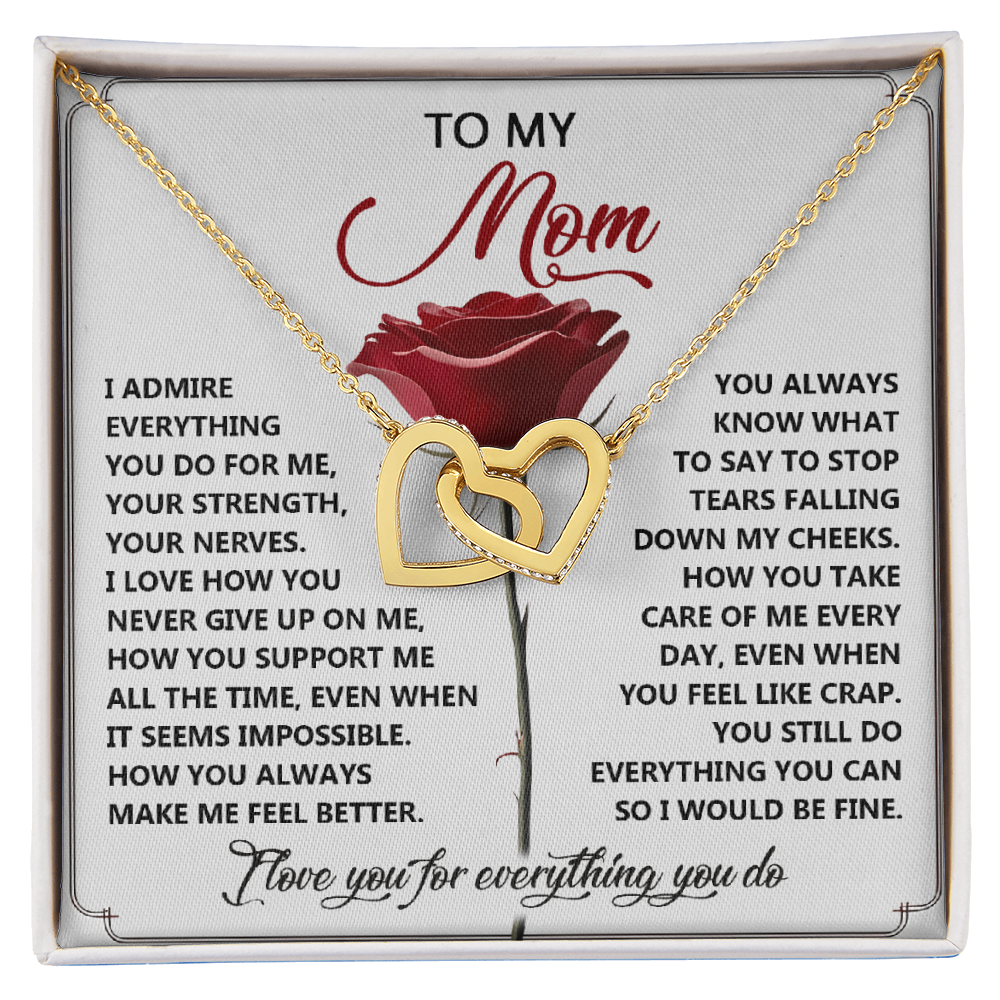 To My Mom - Everything You Do - Honest and Heartfelt Necklace Gift of Gratitude - Mallard Moon Gift Shop