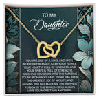 To My Daughter Interlocking Hearts Necklace – A Heartfelt Gift She'll Cherish Forever - I am Blessed to be your Father