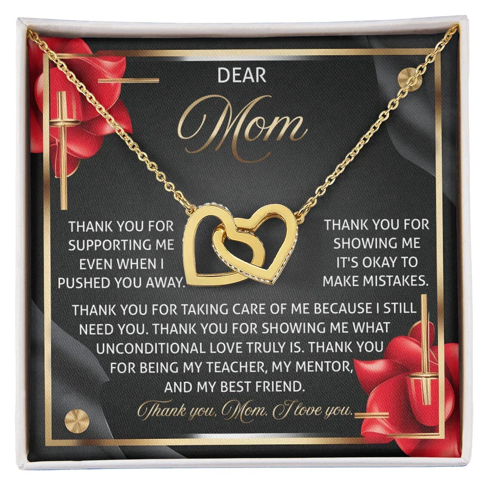 Mom - You Are My Teacher, My Mentor, and My Best Friend – Sentimental Jewelry Gift for Mom