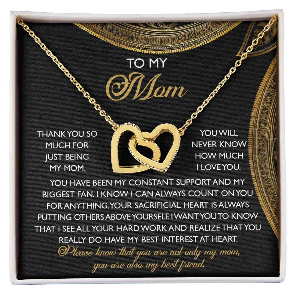 To My Mom – You Are Also My Best Friend – Heartfelt Necklace Gift of Appreciation and Love