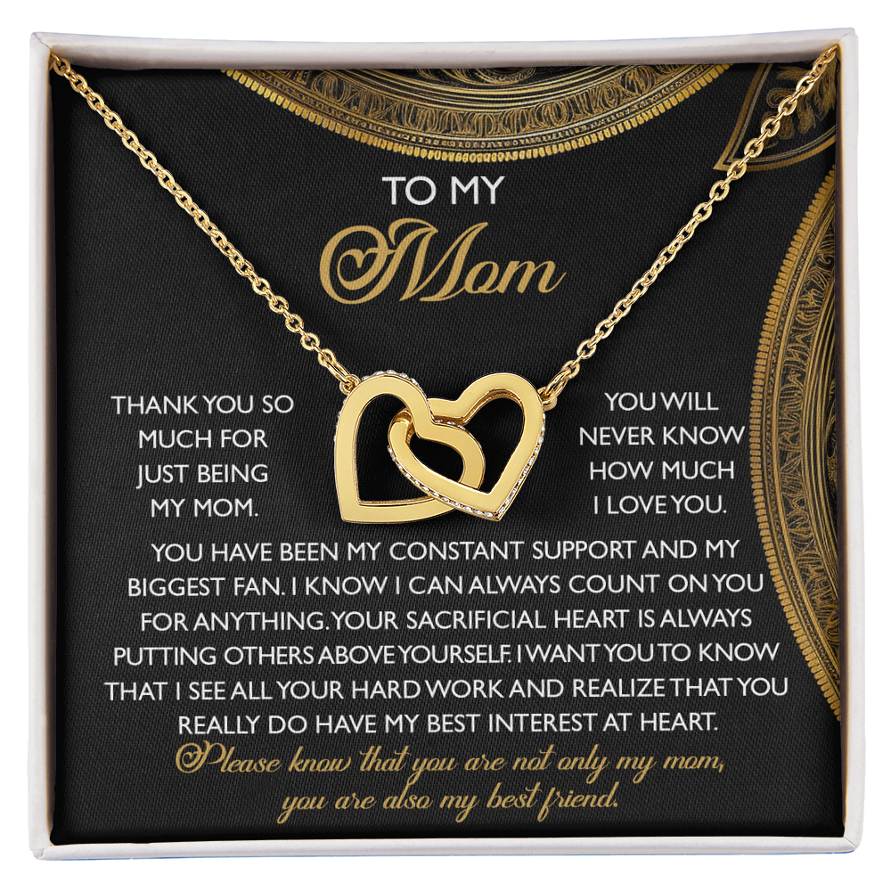 To My Mom – You Are Also My Best Friend – Heartfelt Necklace Gift of Appreciation and Love - Mallard Moon Gift Shop