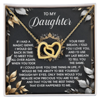 To My Daughter - Through My Eyes - Interlocking Hearts Necklace – A Timeless Symbol of Love & Devotion