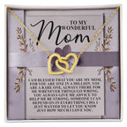To My Wonderful Mom – You Are One in a Million – Heartfelt Necklace Gift with a Message of Love and Gratitude