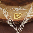Gift for Daughter From Mom - I'll Always Be With You - Interlocking Hearts Necklace