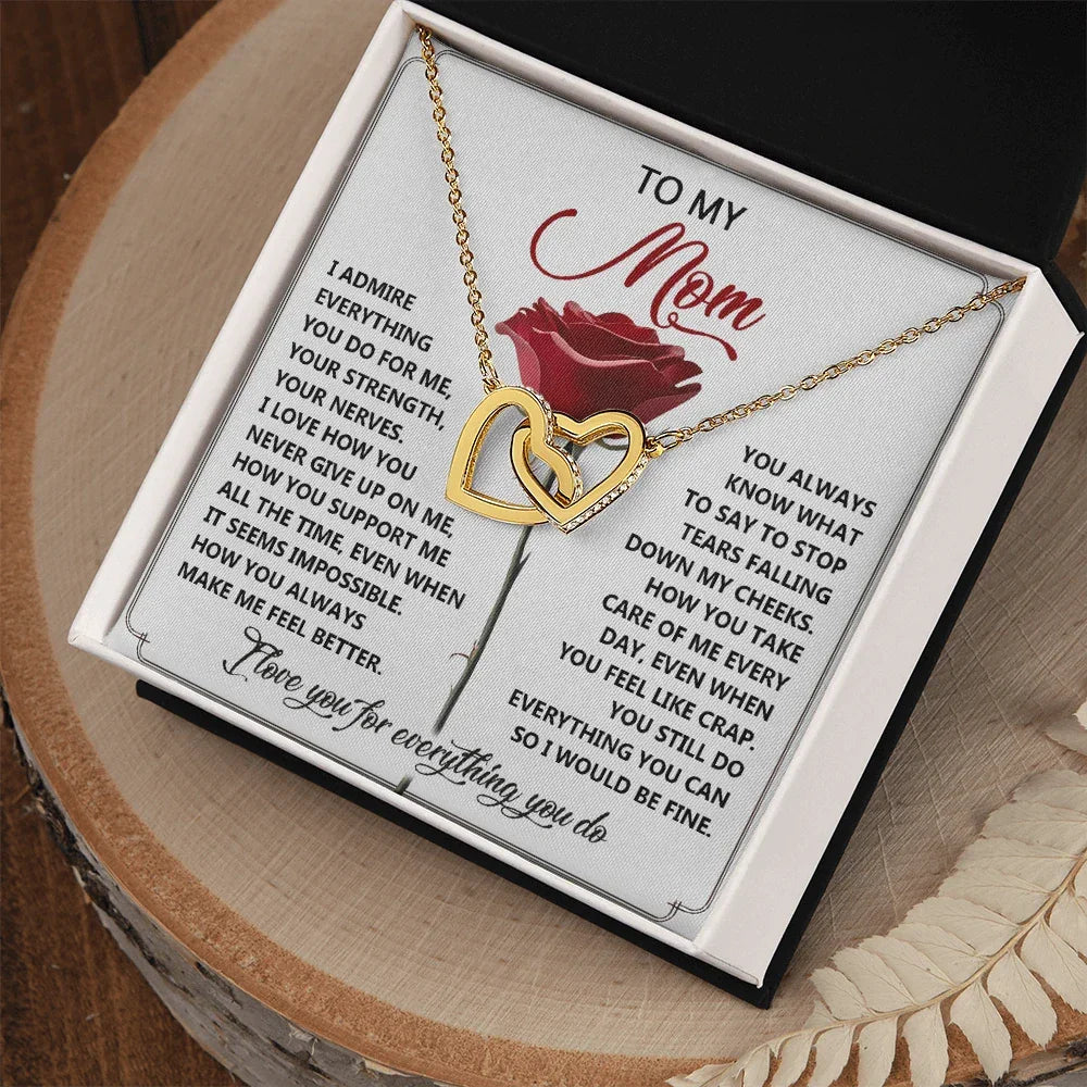 To My Mom - Everything You Do - Honest and Heartfelt Necklace Gift of Gratitude