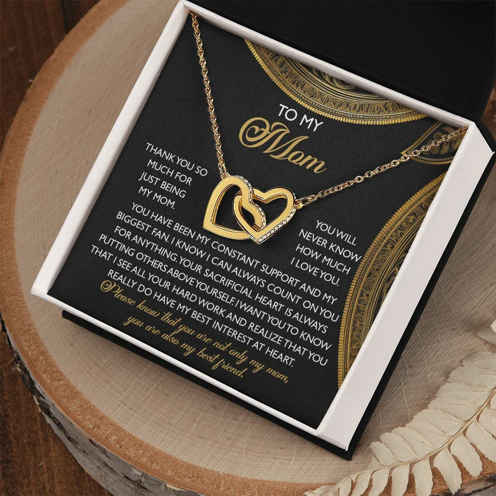 To My Mom – You Are Also My Best Friend – Heartfelt Necklace Gift of Appreciation and Love