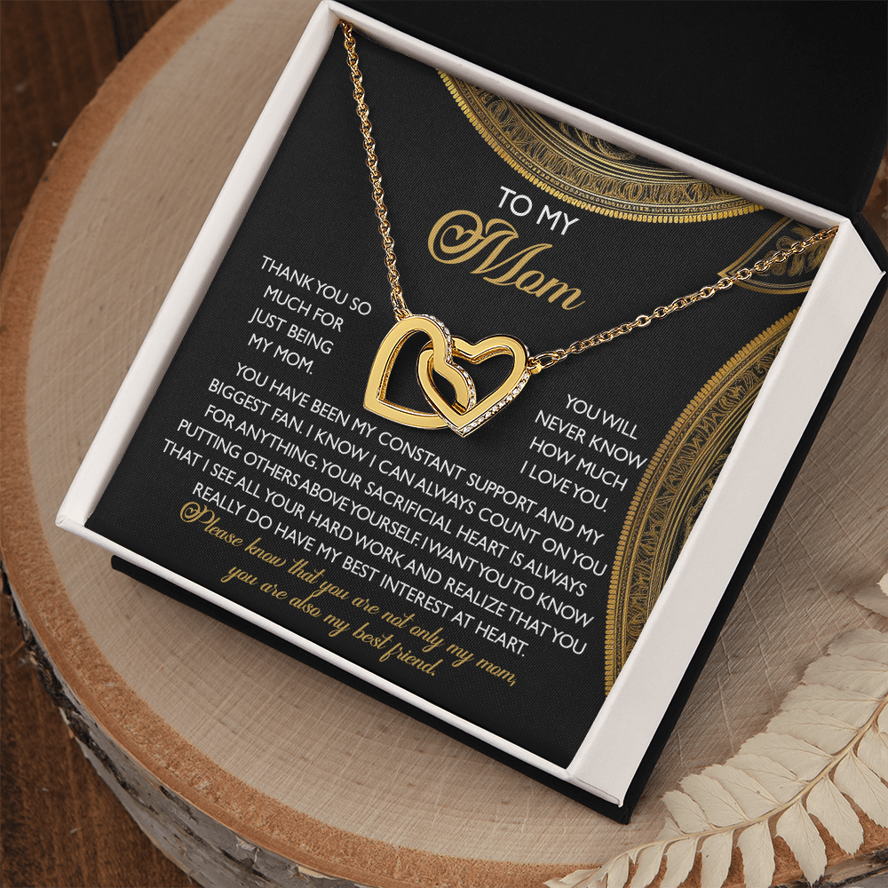 To My Mom – You Are Also My Best Friend – Heartfelt Necklace Gift of Appreciation and Love - Mallard Moon Gift Shop