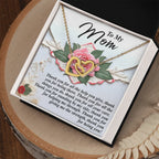 To My Mom – Thank You for Being You – Heartfelt Gratitude Necklace Gift