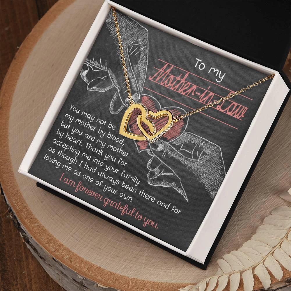 To My Mother-in-Law You are my Mother by Heart Pendant Necklace