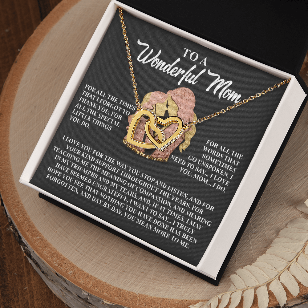 To a Wonderful Mom – Day by Day, You Mean More to Me– Jewelry Gift with Loving Message - Mallard Moon Gift Shop