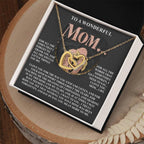 Gift for Mom – Day by Day, You Mean More to Me – Necklace with Message of Gratitude